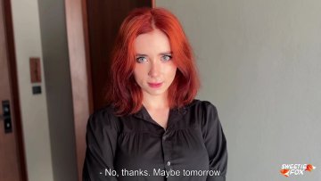 Redhead Bombshell Demands Intense Room Service